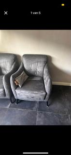 Nette stoel met evt bijpassende poef, Huis en Inrichting, Fauteuils, Ophalen, Gebruikt, Minder dan 75 cm, 50 tot 75 cm