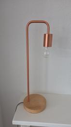 Moderne koperkleurige bureaulamp, Huis en Inrichting, Ophalen of Verzenden, Zo goed als nieuw, Metaal, Minder dan 50 cm