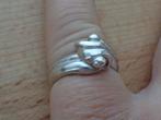 zilveren ring met knoop [818], Sieraden, Tassen en Uiterlijk, Ringen, Dame, Kleiner dan 17, Zo goed als nieuw, Zilver