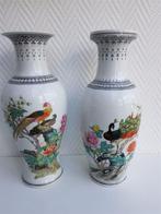 Chinese vazen 2x, hoog 31 cm, gaaf, Ophalen of Verzenden