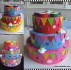 Vilt taart school verjaardag feest juf versiering, Ophalen of Verzenden, Nieuw