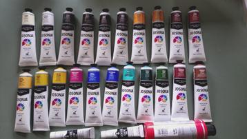 Nieuwe grote set Jo Sonja Matte Flow Acrylverf met extras beschikbaar voor biedingen