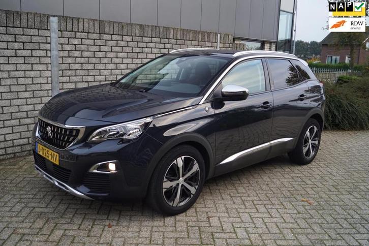 Peugeot 3008 1.2 PureTech Crossway Autom Leder/Alcantara Spo, Auto's, Peugeot, Bedrijf, Te koop, 360° camera, ABS, Achteruitrijcamera