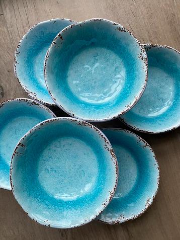 Riviera maison borden, kommen. Servies. Brocante landelijk   beschikbaar voor biedingen