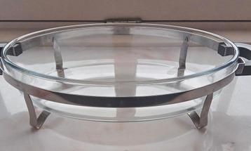 Pyrex ovenschaal met houder beschikbaar voor biedingen