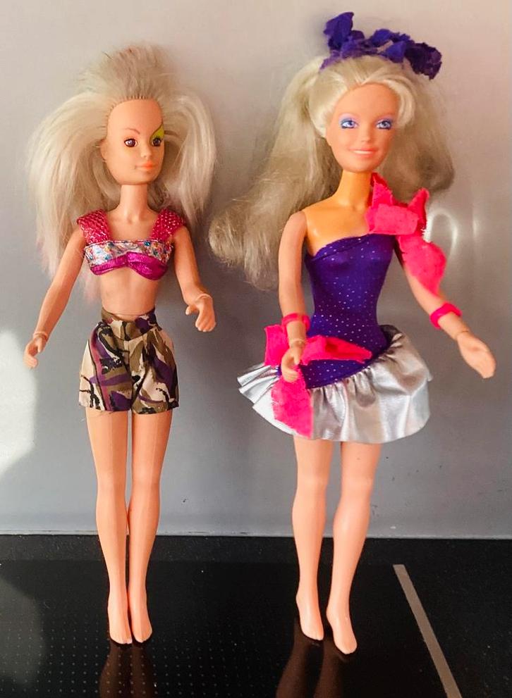 1980’s Jem and the Holograms,Jem & Roxy ,soort Barbie poppen, Verzamelen, Poppen, Gebruikt, Pop, Ophalen