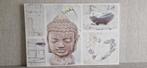 Buddha poster schilderij, Huis en Inrichting, Woonaccessoires | Schilderijen, Tekeningen en Foto's, Ophalen, 50 tot 75 cm, Zo goed als nieuw