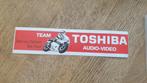 Sticker motor race Team Toshiba, Boet van Dulmen, Rob Punt, Ophalen of Verzenden, Zo goed als nieuw