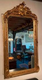 Franse kuifspiegel met geslepen glas van €450 voor €350, Ophalen, Rechthoekig