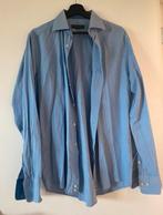 Blauw geruiten overhemd blouse maat L Harvey Lewis & Sons, Nieuw, Blauw, Halswijdte 41/42 (L), Ophalen of Verzenden