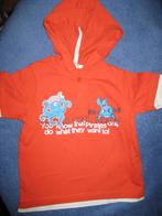 Oranje shirt met capouchon, 92, Kinderen en Baby's, Kinderkleding | Maat 92, Ophalen of Verzenden, Zo goed als nieuw, Jongen, Shirt of Longsleeve