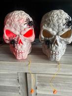 Halloween doodskoppen met verlichting, Hobby en Vrije tijd, Feestartikelen, Ophalen, Halloween of Griezel