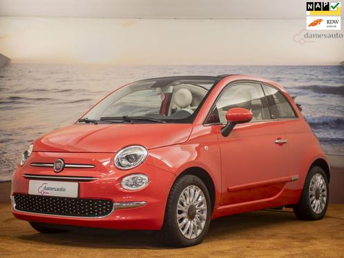 Fiat 500 C 0.9 Lounge Koraal rood|NAP|Cruise control|Incl ga, Auto's, Fiat, Bedrijf, Te koop, 500C, ABS, Airbags, Airconditioning
