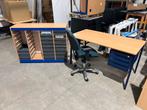 Vintage Marko Eromes bureau verrijdbaar ladekast bureaustoel, Ophalen of Verzenden, Gebruikt, Bureau