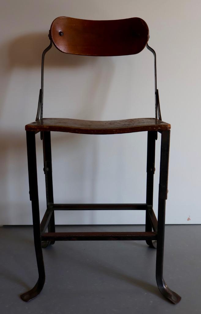 Tan-Sad industrial factory chair 1930s/1940s vintage design, Huis en Inrichting, Stoelen, Gebruikt, Eén, Ophalen