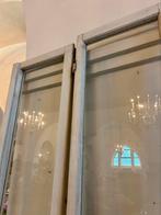 Oude luiken/ deuren met glas, ook leuk als deco, brocante, Ophalen of Verzenden