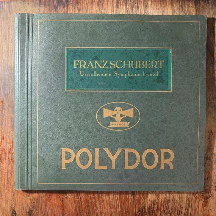 SCHUBERT 78 Toeren shellac album Polydor 1928 Julius Prüwer, Cd's en Dvd's, Vinyl | Klassiek, Gebruikt, Romantiek, Orkest of Ballet