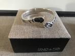 Uno de 50 armband (146) (179,- = 99,-) deep eyes Swarovski, Met kristal, Nieuw, Ophalen of Verzenden, Zilver