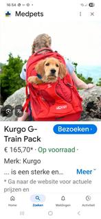 KURGO G TRAIN honden rugtas, Ophalen of Verzenden