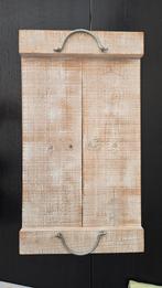 Steigerhouten Dienblad met Handvatten, Ophalen of Verzenden, Zo goed als nieuw, Rechthoekig, Hout