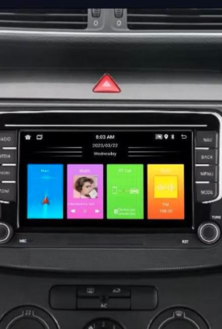 Autoradio GPS Voor VW/Volkswagen Skoda Octavia, Auto diversen, Autoradio's, Zo goed als nieuw, Ophalen of Verzenden