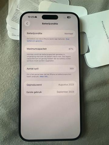 iPhone 15 Pro Max - Zo goed als nieuw! beschikbaar voor biedingen