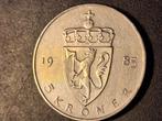 Noorwegen 5 kroner 1985, Postzegels en Munten, Ophalen of Verzenden, Overige landen