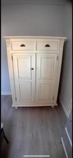 Landelijke houten beige kast, Huis en Inrichting, Ophalen, Gebruikt, 100 tot 150 cm, 50 tot 100 cm