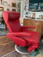 Lederen relax fauteuil van Leolux met twee motoren, Ophalen, Gebruikt, Design jaren '90, Leer