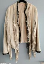Country Linedance Jasje met Franjes, Maat 38/40 (M), Beige, Ophalen of Verzenden, Zo goed als nieuw