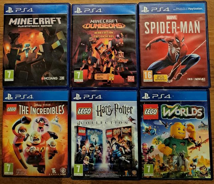 17 PS4 games, Spelcomputers en Games, Games | Sony PlayStation 4, Zo goed als nieuw, Avontuur en Actie, 3 spelers of meer, Vanaf 3 jaar