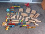 Houten treinbaan, Kinderen en Baby's, Speelgoed | Houten speelgoed, Ophalen, Gebruikt, Overige typen