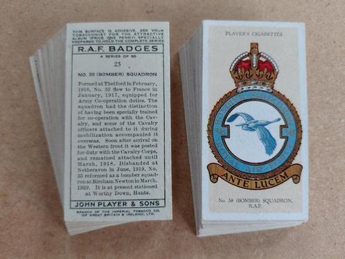 RAF Badges complete set 50 vintage cigarette cards 1937, Verzamelen, Militaria | Algemeen, Luchtmacht, Overige typen, Engeland