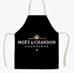 BBQ schort keukenschort van MOËT & CHANDON ‼️, Huis en Inrichting, Keuken | Textiel, Ophalen of Verzenden, Nieuw, Zwart, Schort