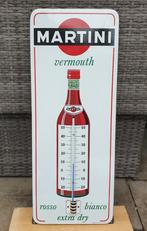 Prachtige emaille Martini Thermometer reclamebord  Topstaat, Ophalen of Verzenden, Gebruikt, Reclamebord