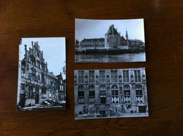3  Antieke Zwart/Wit Fotokaarten van  "Veere" Jaren 50 Nieuw beschikbaar voor biedingen