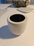 Ravelli Potje / Vaasje - Crème met donkerbruin, Antiek en Kunst, Ophalen of Verzenden