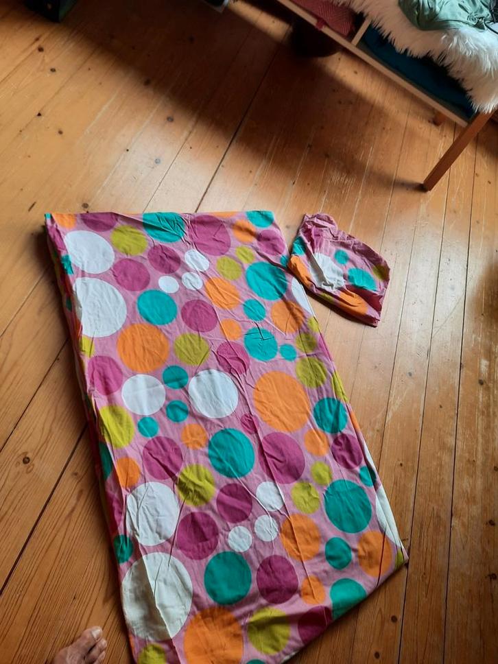 Zgan hema 1 persoons dekbed overtrek met sloop., Kinderen en Baby's, Kinderkamer | Beddengoed, Zo goed als nieuw, Dekbedovertrek