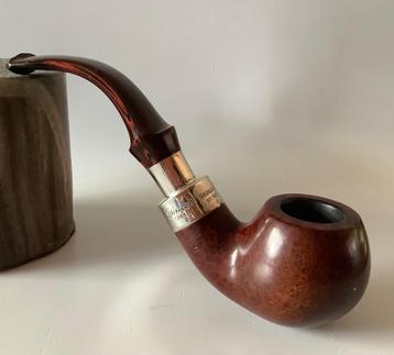 Peterson’s Dublin pijp O3S zilver 925 army spigot Bent Apple beschikbaar voor biedingen