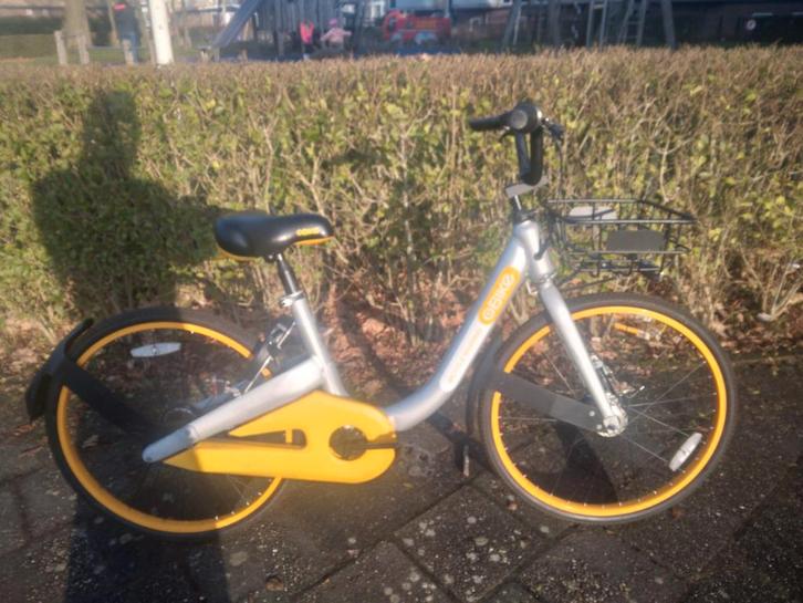 Damesfiets (O-BIKE) massieve banden, Fietsen en Brommers, Fietsen | Dames | Damesfietsen, Gebruikt, Overige merken, Ophalen