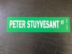 Vintage straatnaambord PETER STUYVESANT New York geen emaile, Verzamelen, Merken en Reclamevoorwerpen, Ophalen of Verzenden, Zo goed als nieuw