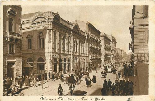 (379-095-005) Palermo Via Roma, Verzamelen, Ansichtkaarten | Buitenland, Italië, Verzenden