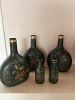Hindeloopen Vaasjes Set, Gebruikt, Overige kleuren, Aardewerk of Porselein, Ophalen of Verzenden