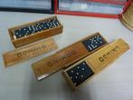 3 houten doosjes Domino, Ophalen of Verzenden, Zo goed als nieuw, Overige typen