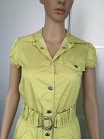 B498 Moschino: designer jurkje jurk Maat 36=S geel/groen, Geel, Zo goed als nieuw, Knielengte, Maat 36 (S)