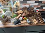 Hamsterkooi groot glas + vele benodigdheden, accessoires, Dieren en Toebehoren, Knaagdieren en Konijnen | Hokken en Kooien, Minder dan 60 cm