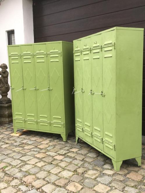 Vintage industriële Lockerkasten jaren 1950’s, Huis en Inrichting, Kasten | Lockerkasten, Gebruikt, Ophalen