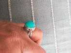Prachtige echt zilver ring met echte Amazoniet, maat 17, 5, Ophalen, Blauw, Nieuw, 17 tot 18