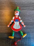 Vintage Houten Trekpop - 20cm, Antiek en Kunst, Ophalen of Verzenden
