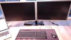 2x Dell 24" monitor, Lenovo dock & dubbele monitor standaard, Computers en Software, Monitoren, VGA, Gebruikt, IPS, Full HD
